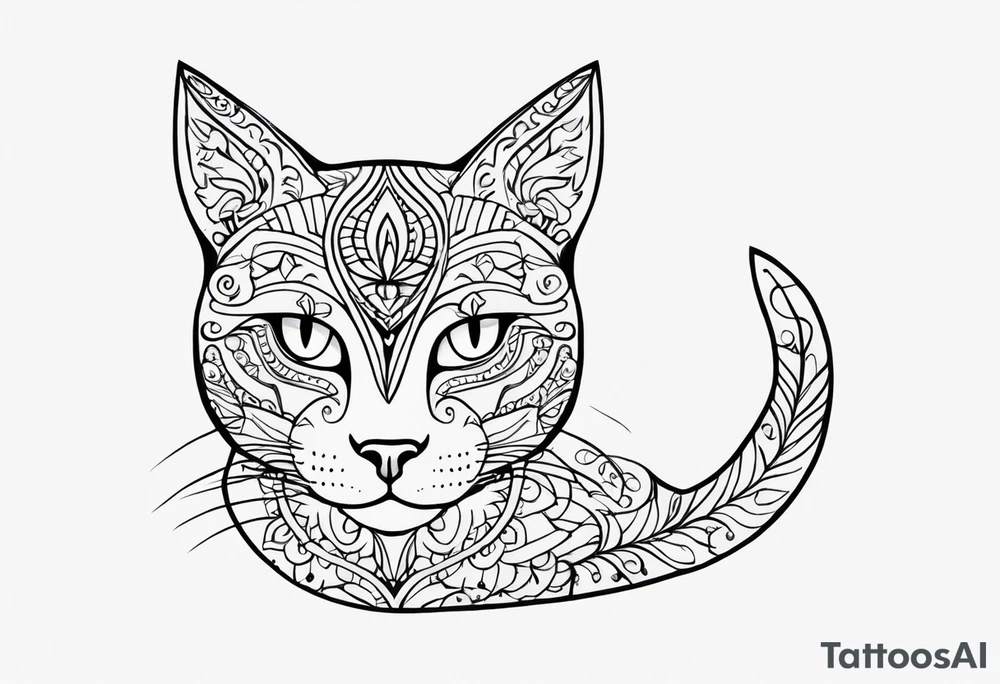 Talavera cat tattoo idea