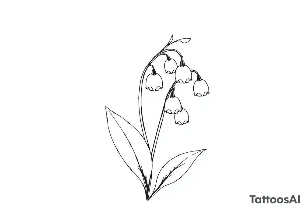 Lily of the valley tattoo idea