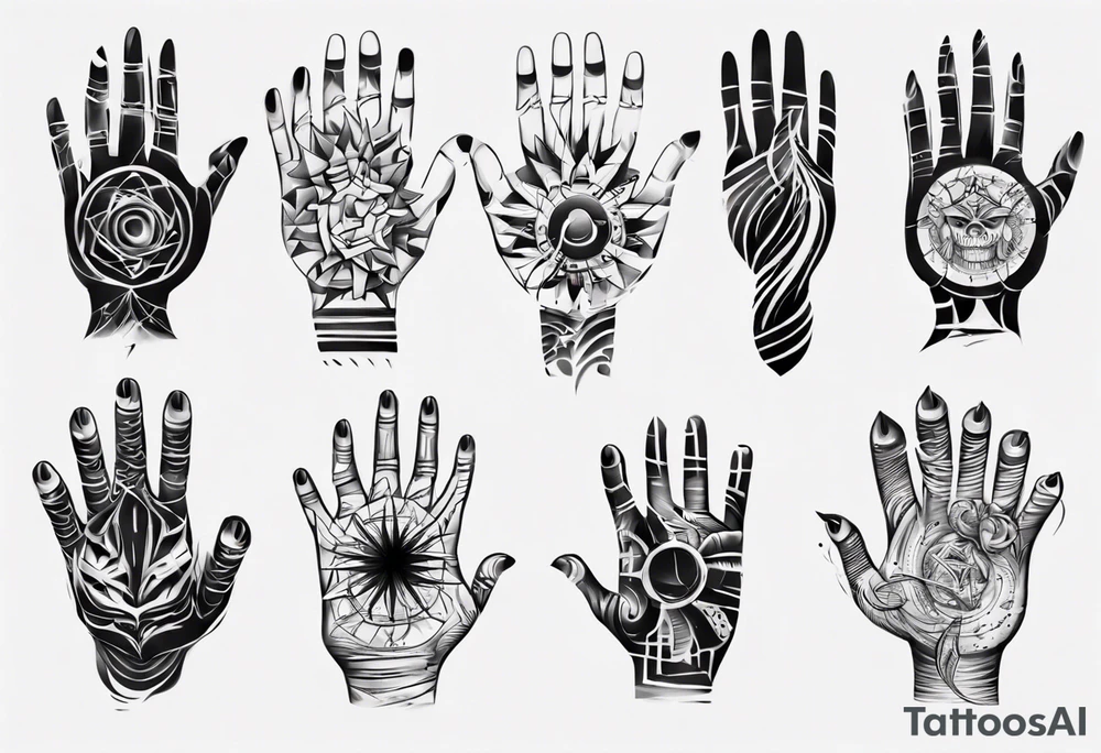abstract tattoo on the hand
on a hand tattoo idea