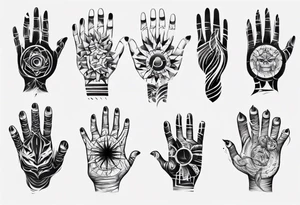 abstract tattoo on the hand
on a hand tattoo idea