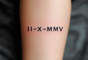 II•X•MMV tattoo idea