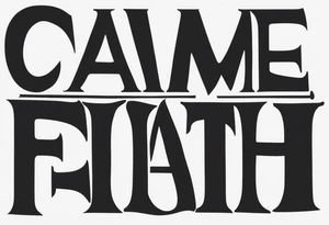 the phrase “came this far by” going through the word FAITH. tattoo idea