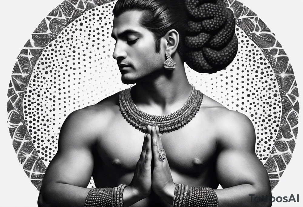 forarm, shiv bhagwan in meditation tattoo idea