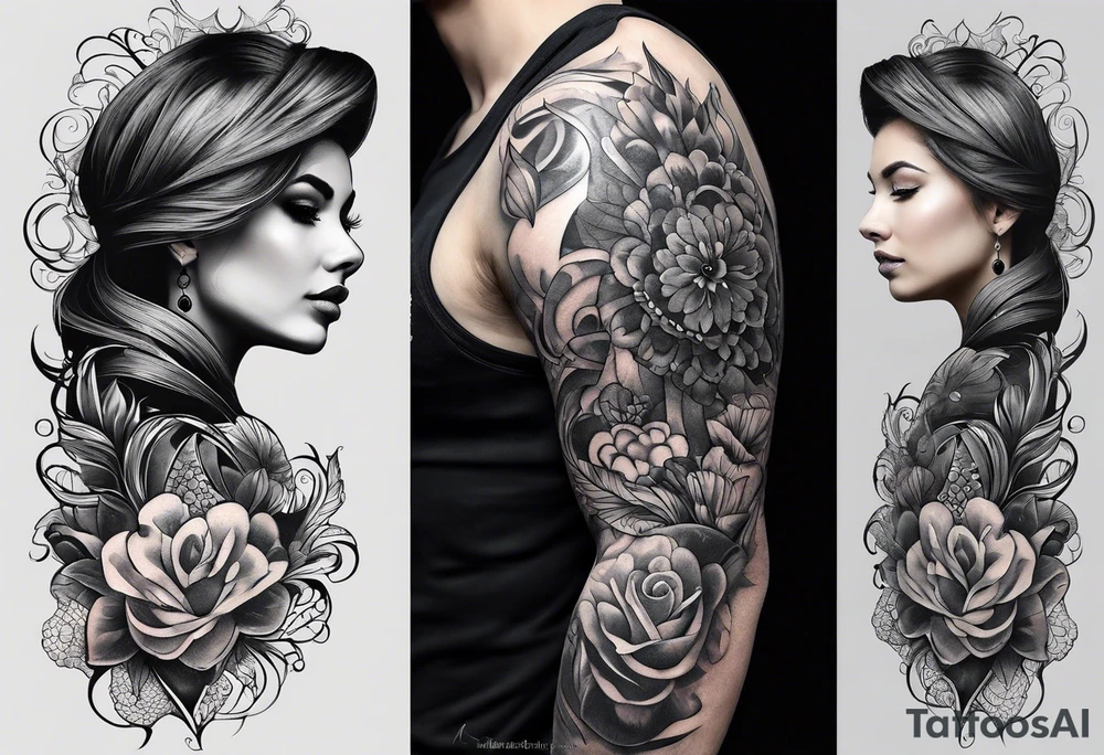 Full body sleeve tattoo idea