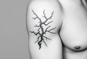 Lightning scene tattoo idea