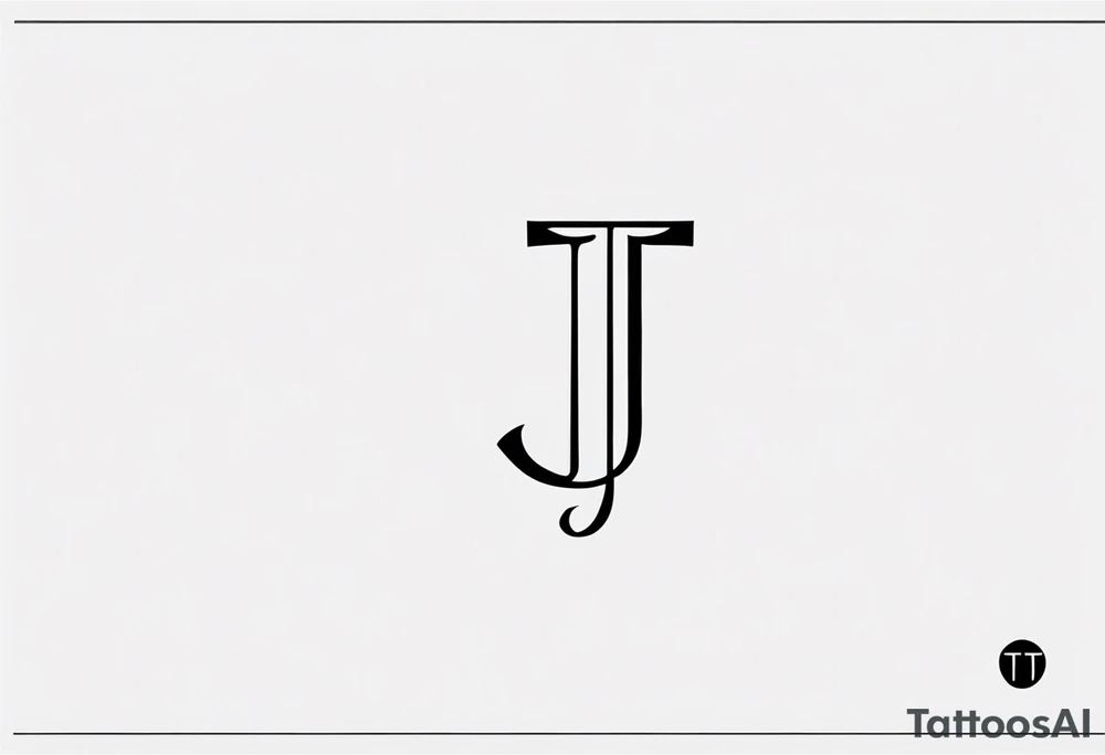 unique symbol with the letters T, A, J, W, D tattoo idea unique symbol with the letters T, A, J, W, D tattoo idea