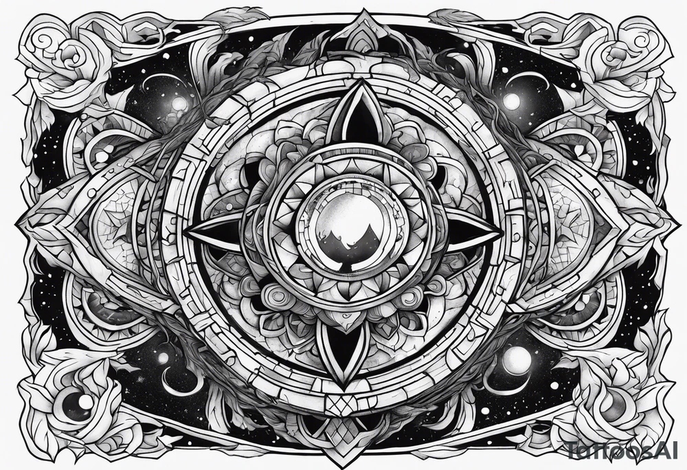 Cosmic horror tattoo idea