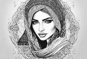 arabic calligraphy of the translation, what doesnt kill you makes you stronger - Just writing tattoo idea