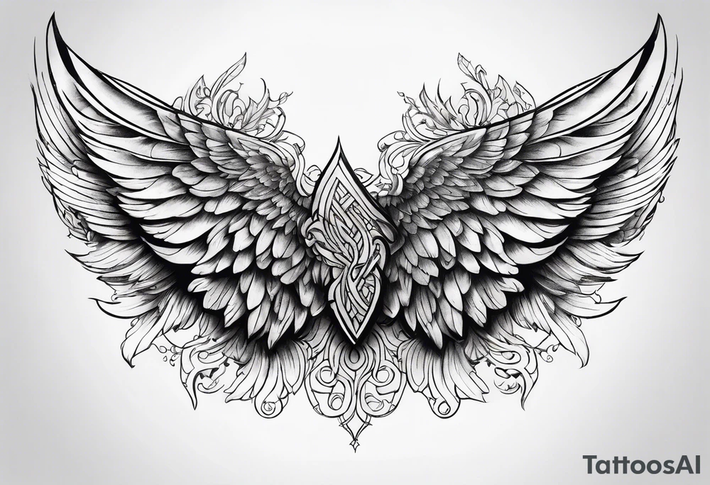 wings tattoo idea