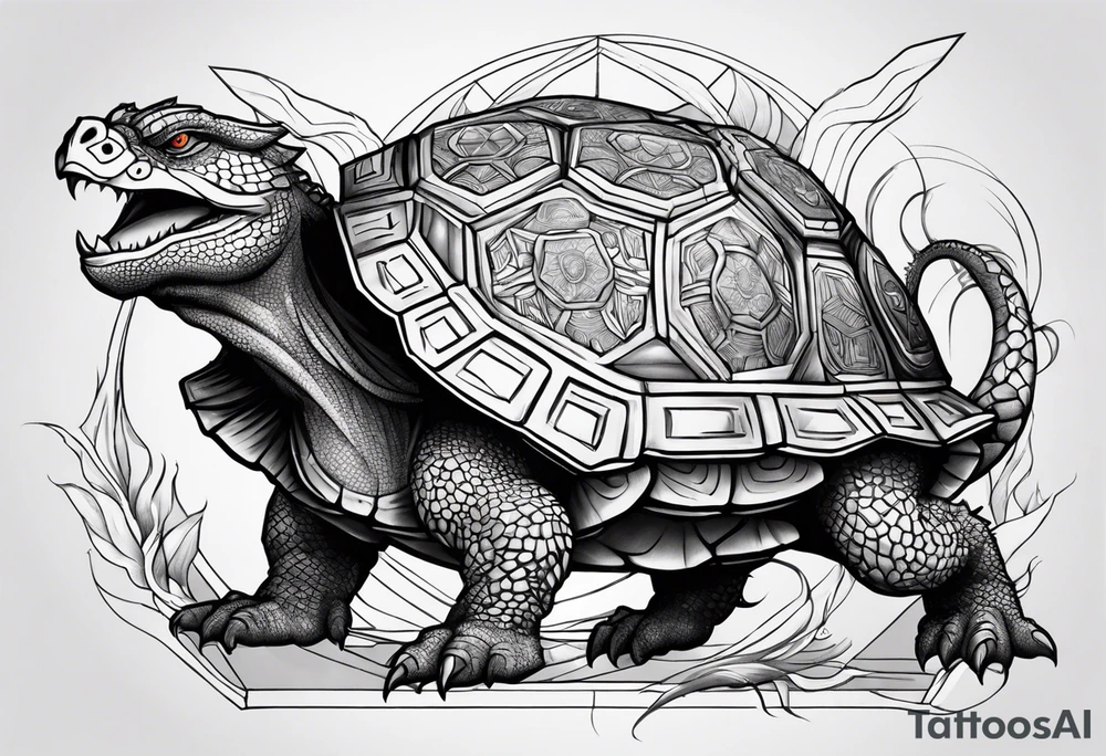 dragon turtle tattoo idea