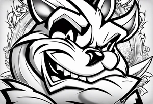 Taz mania the looney tunes character tattoo idea