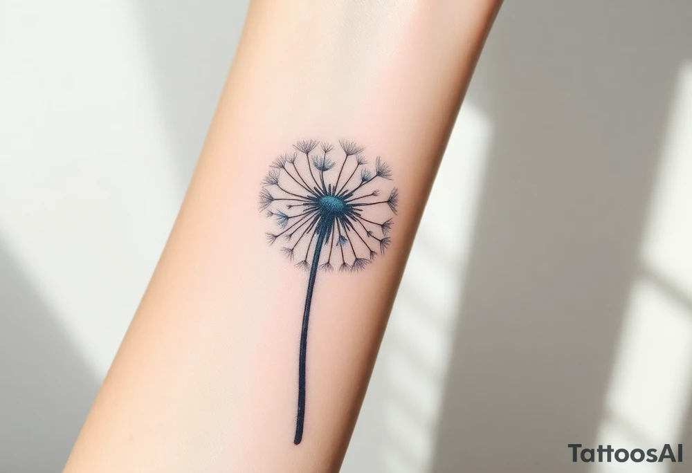 Dandelion real 
with shadows tattoo idea