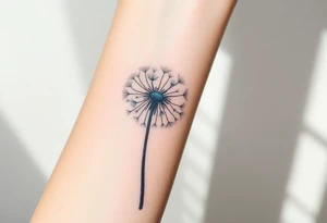 Dandelion real 
with shadows tattoo idea
