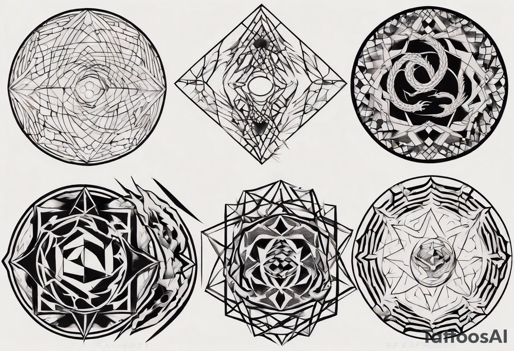 Dragon skin tattoo idea
