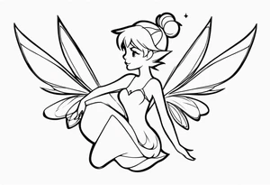 Tinker bell tattoo idea