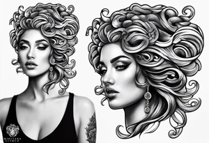 Medusa tattoo with Sicilian spin tattoo idea