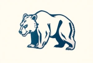 University of Northern Colorado bear mascot full standing bear tattoo idea