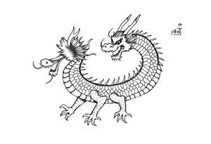 Beautiful asian dragon tattoo idea