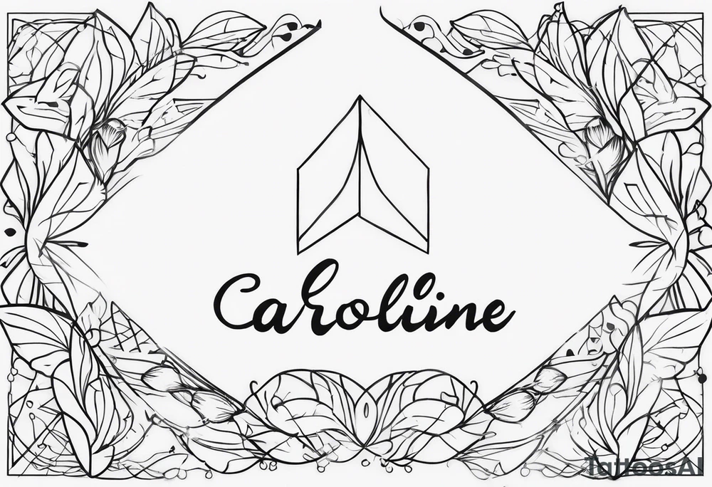 Tatuagem com o nome: Caroline, Luísa e 7 tattoo idea