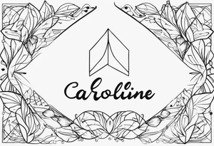 Tatuagem com o nome: Caroline, Luísa e 7 tattoo idea
