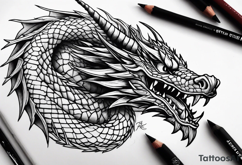 Slifer the sky dragon tattoo idea