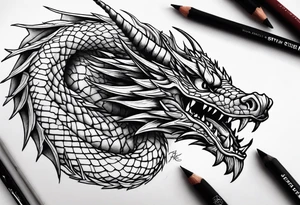 Slifer the sky dragon tattoo idea