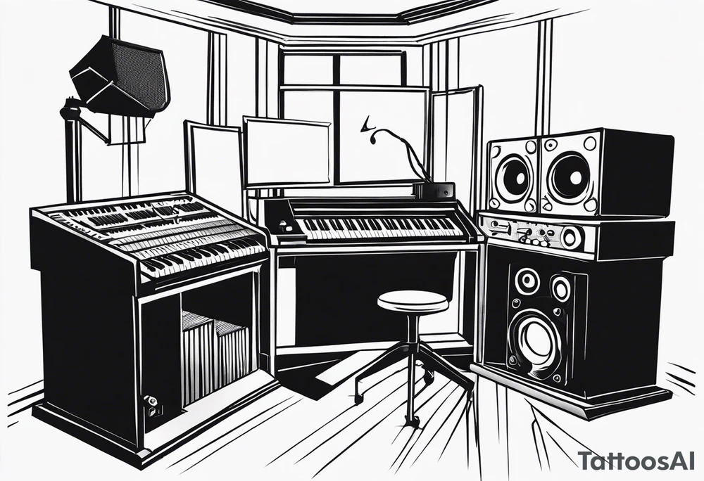 MUSIC STUDIO tattoo idea