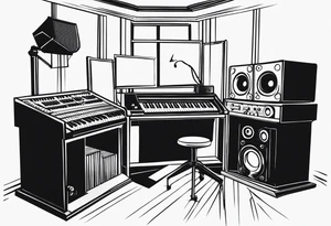 MUSIC STUDIO tattoo idea