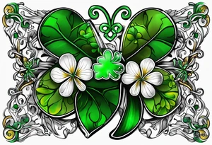 Shamrock Ireland travel love tattoo idea