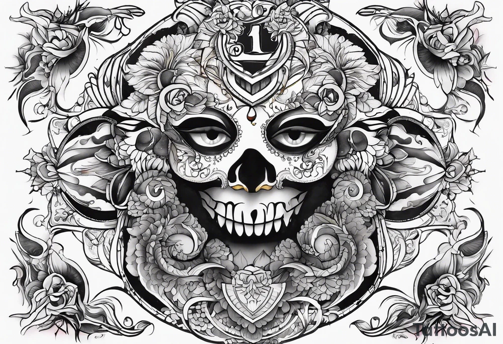 create tattoo featuring number 13 without any elements tattoo idea