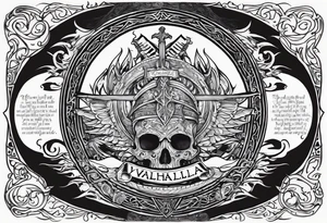 Valhalla death 
prayer poem tattoo idea