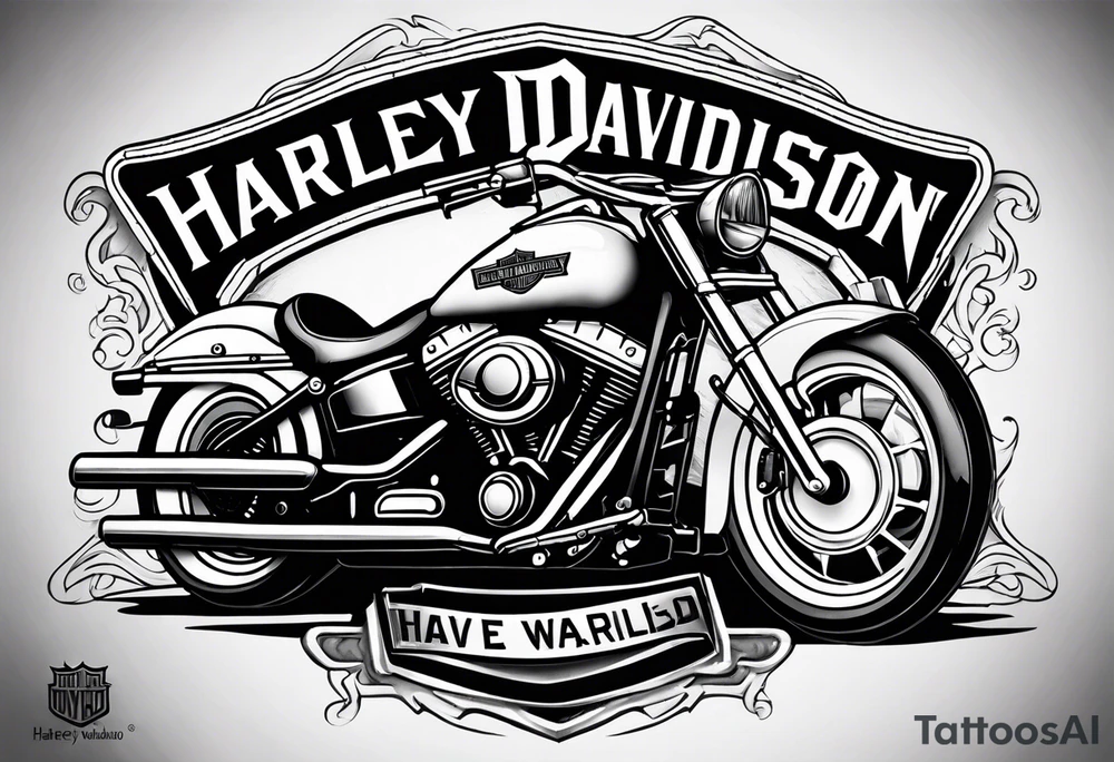 harley davidson logo tattoo idea