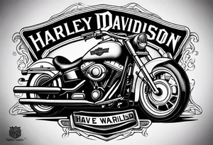 harley davidson logo tattoo idea