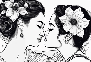 Matching tatoo mother and daughter
Mother was born on 1976, daughter in 2000
They like Flowers, aestic things, beautiful things
Tatoo minimalist forearm tattoo idea