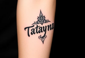 Name Tatayana tattoo idea