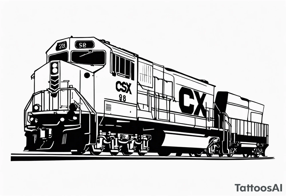 CSX train car with 09 18 38 on side tattoo idea