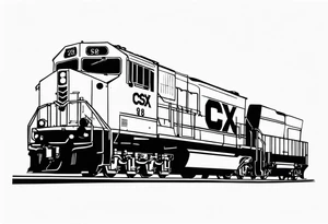 CSX train car with 09 18 38 on side tattoo idea