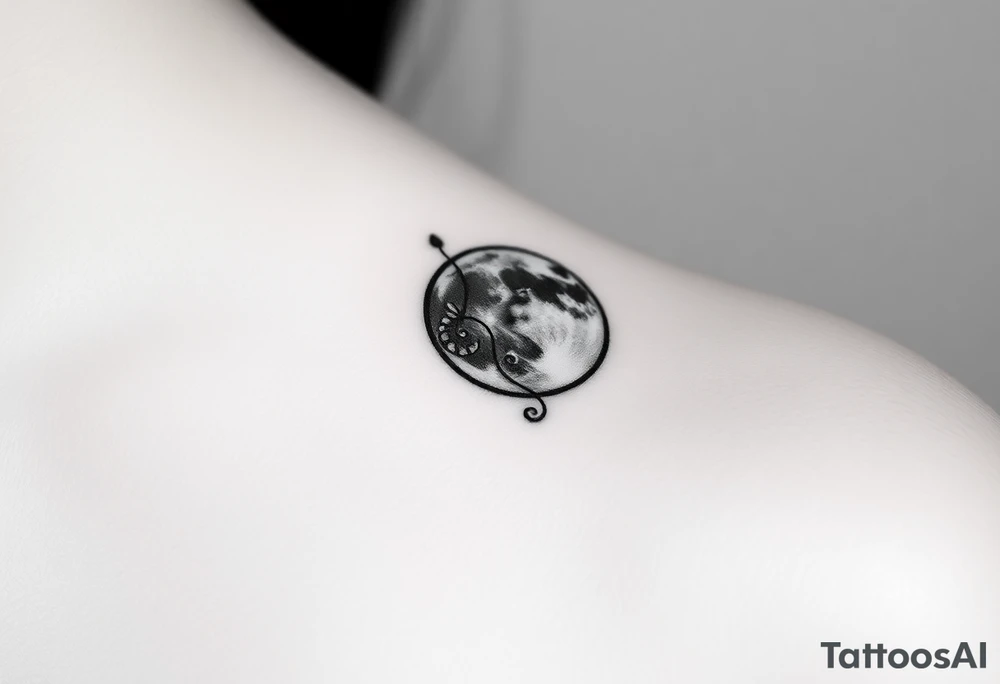 The moon tattoo idea