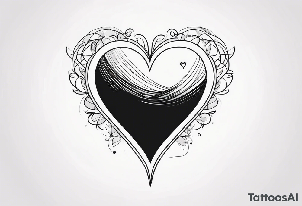 BLACK HEART tattoo idea