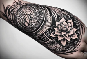 Reincarnation forearm tattoo tattoo idea
