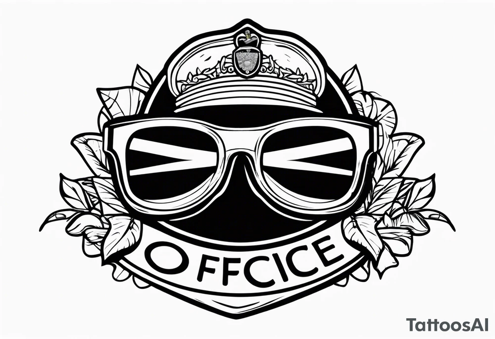 sunglasses Officer tattoo idea