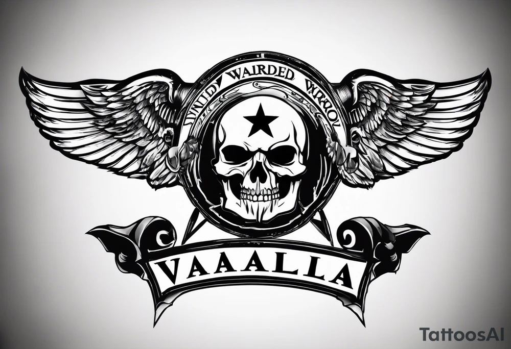 Wounded warrior valhalla tattoo idea