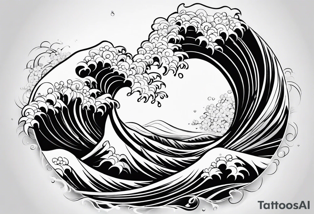 Water ripple tattoo idea