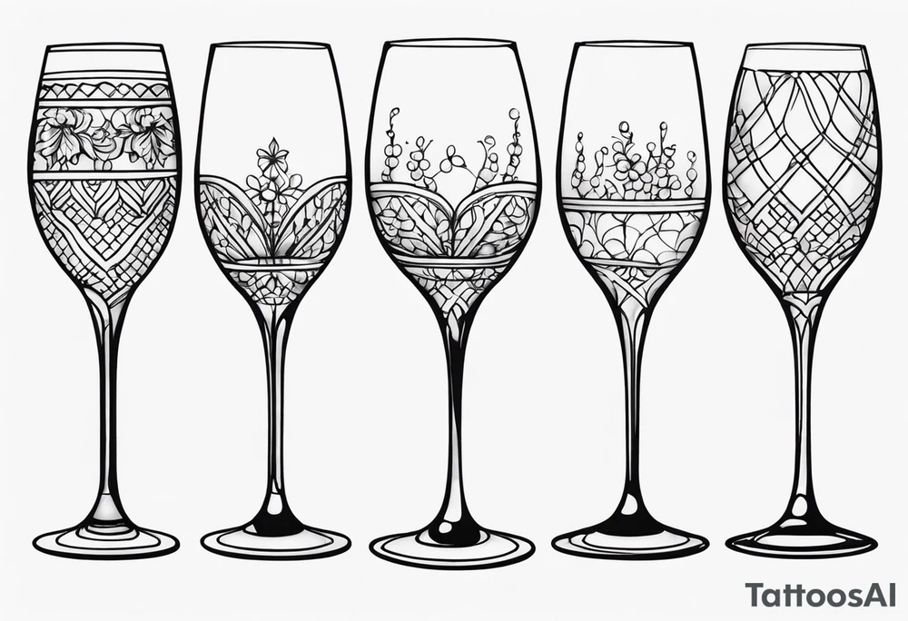 Wine Glass tattoo idea