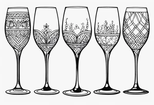 Wine Glass tattoo idea
