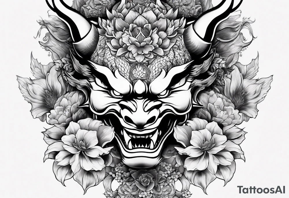 hannya mas withdraw dragon and flower tattoo idea hannya mas withdraw dragon and flower tattoo idea