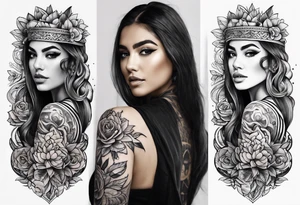 mexican style arm tattoo tattoo idea