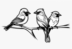 Three little birds Jamaica tattoo idea