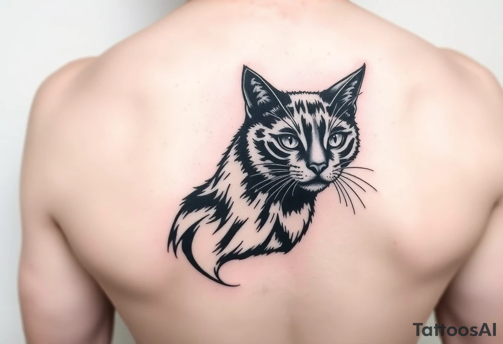 Black Cat tattoo idea