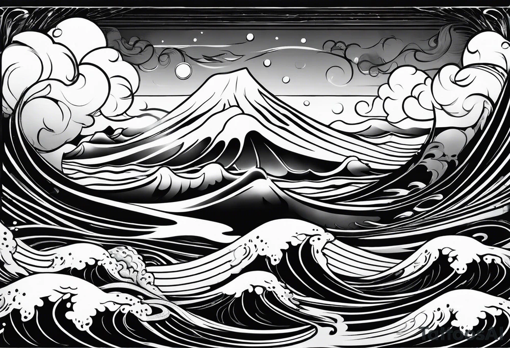 Water ripple tattoo idea